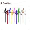 Creative Do Re Mi Music Pencil Multi Color Musical Note Designer Decoration Pencil School Office Writing Stationery Gifts Random