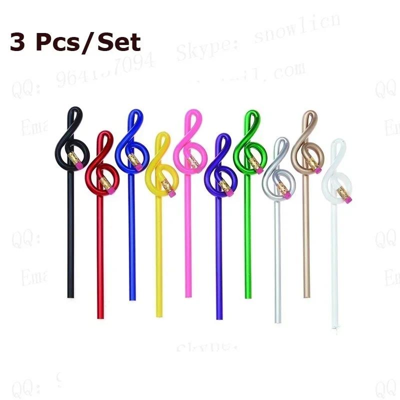 Creative Do Re Mi Music Pencil Multi Color Musical Note Designer Decoration Pencil School Office Writing Stationery Gifts Random