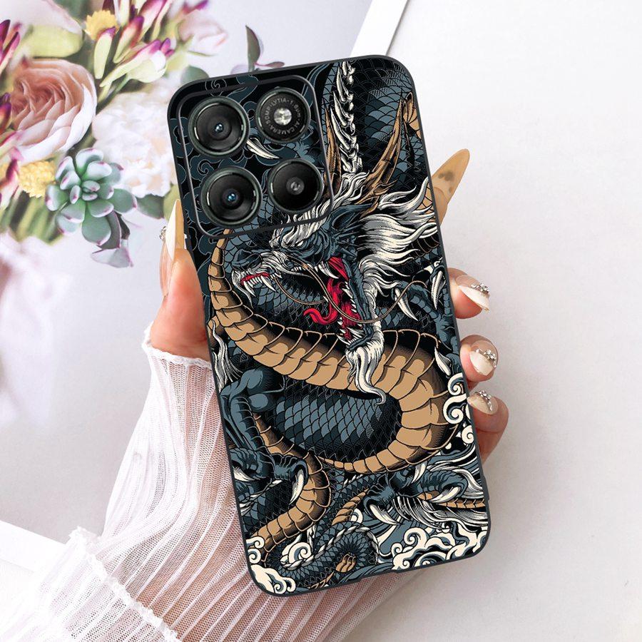 Hülle für Motorola Moto G67 Power Ästhetische Cartoons Weiche Silikon Handyhülle Rückabdeckung für MotoG57 Power G 67 Power TPU Hülle