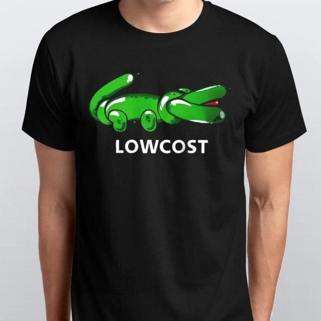 

Lowcost Printed 100% Cotton T-shirt Mens Tees Top 100% Cotton Funny Graphic Tees all sizes black white 2XL
