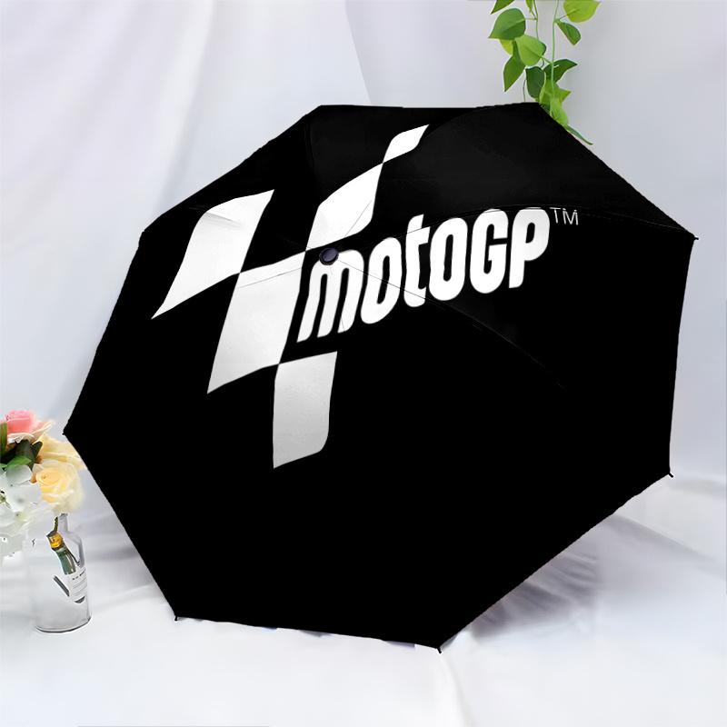 Motogp Logo Automatic Opening And Closing Umbrella Cartoon Logo Design Portable And Foldable For All Seasons Traveldailysmall Luxuryoutdoor
