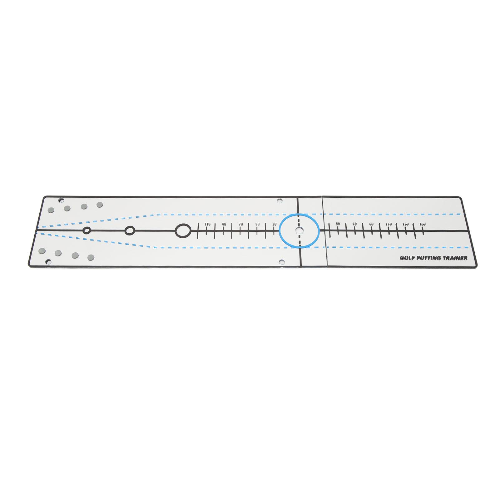 Miroir d'Alignement avec Ligne de Putter Acrylique Pliable Outil d'Alignement pour l'Entraînement Pratique Intérieur Extérieur