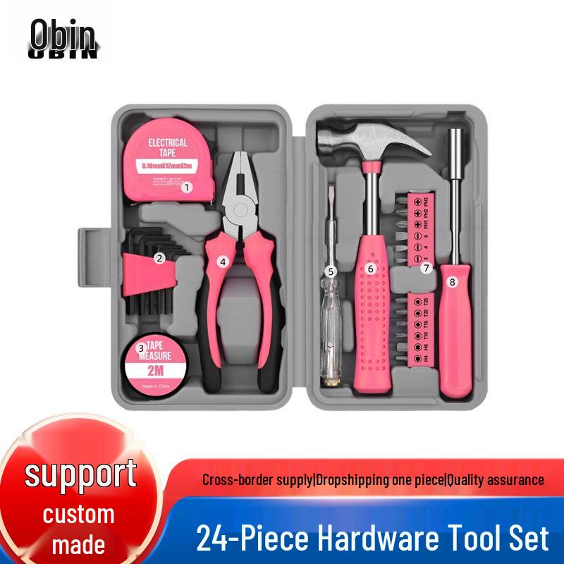 24-Piece Home Repair Tool Kit with Pliers, Wrench & Hammer – Multi-purpose Set