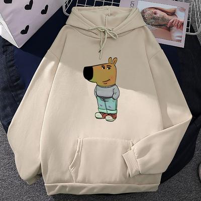 Chill Guy Hoodies Cartoon Funny Graphic Printing Sweatshirts Hooded Winter Long Sleeve Comfortable Men/Women Tops