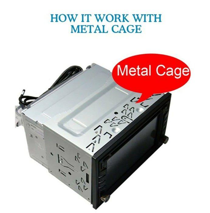 Cadre Autoradio - SOUND-WAY - DIN4 - Installation Facile - Maintien Ferme - Compatible 2 DIN