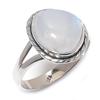 Natural Rainbow Moonstone Gemstone 925 Solid Sterling Silver Gift Ring S.8 H2w82