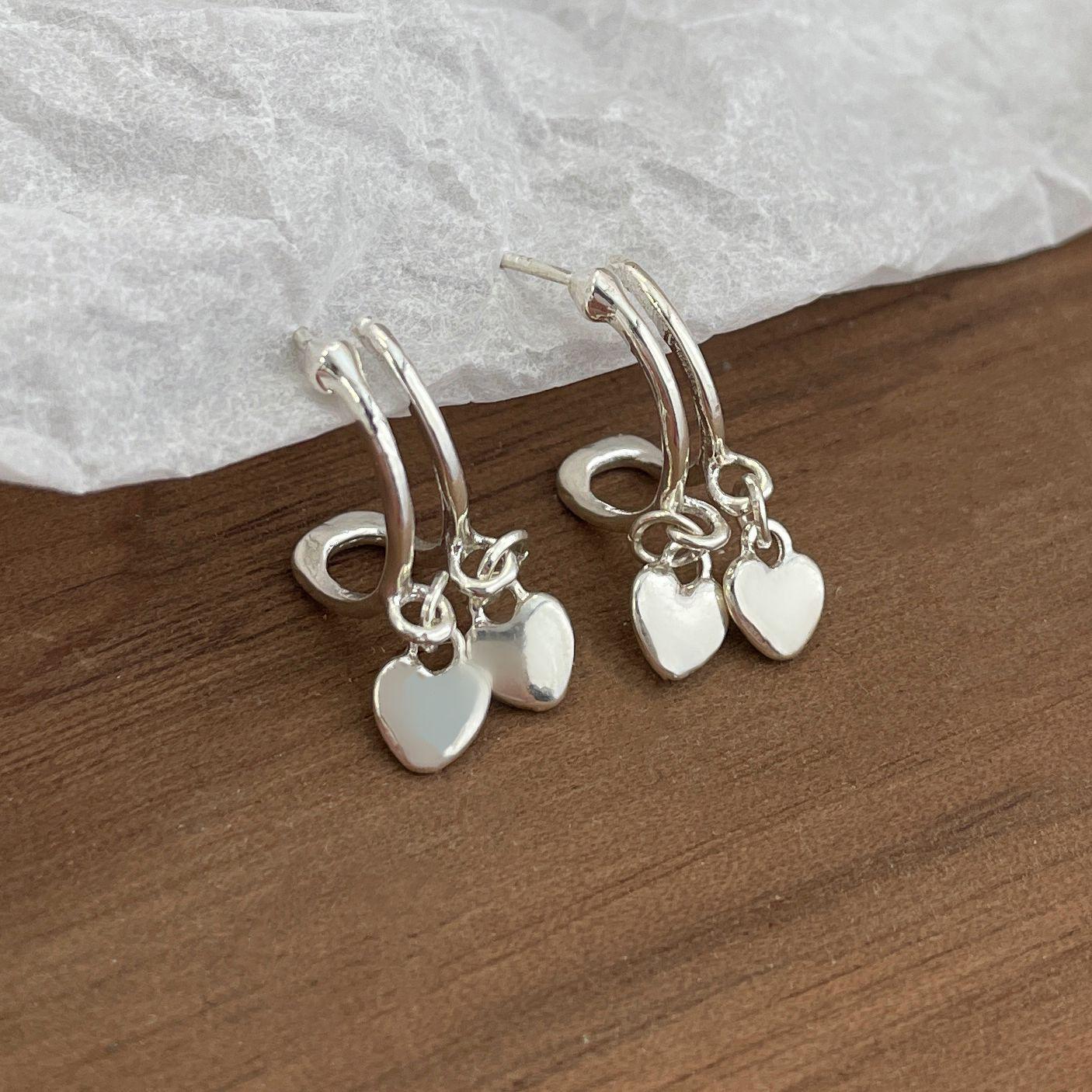 

Silver Pearl Hoop Earrings: Summer All-Match Niche Design for Women