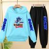 Kids 3-12Yrs Autumn Hoodie Anime Products Clothing Sports Pullover Sweatshirt+Pants Two-Piece Set Boys Girls Toddler Leisure Set