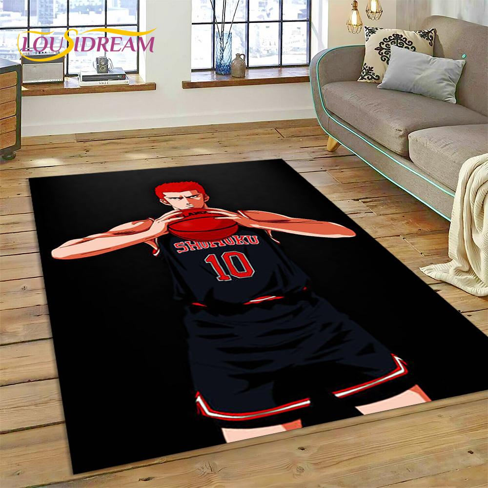 Cartoon Slam Dunk Basketball Anime Rug Carpet for Living Room Bedroom Home Decor,Floor Mat Non-slip Decoration for Sofa Doormat