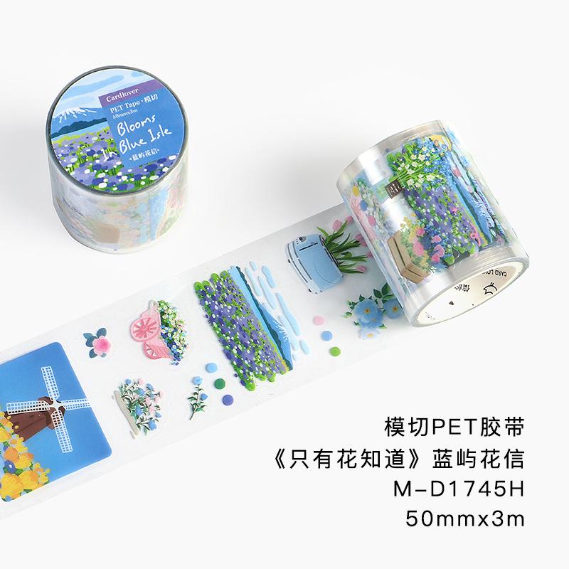 5cm×300cm Tape Only the Flowers Know Series Artistic Floral Landscape Hand Account DIY Materials