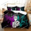 3D New Death Note Bedding Set Single Twin Full Queen King Size Bed Set Adult Kid Bedroom Duvet cover Sets Anime Bed Sheet Set025