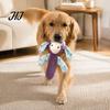 Puppy Teething Chewers Squeaky Plush Dog Toy, Cute Animal Shape, Durable Corduroy Crinkle Paper Chew Reinforced Suture Pet Playthings Interactive