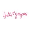 Hello Gorgeous Hello Gorgeous Cartoon Sticker Reflective Hello Gorgeous Decals  Window Trunk Bumper