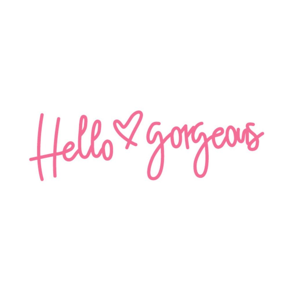 Hello Gorgeous Hello Gorgeous Cartoon Sticker Reflective Hello Gorgeous Decals Window Trunk Bumper