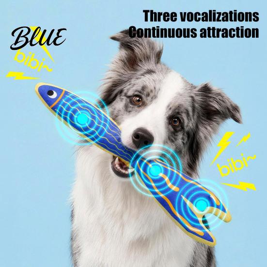 Pet Gift for Birthday Ocean Fish Dog Toy Interactive Squeaky Chew Stuffed Plush Durable Toys Toy Medium And Large Dogs Tug-of-war Games Soft Pets