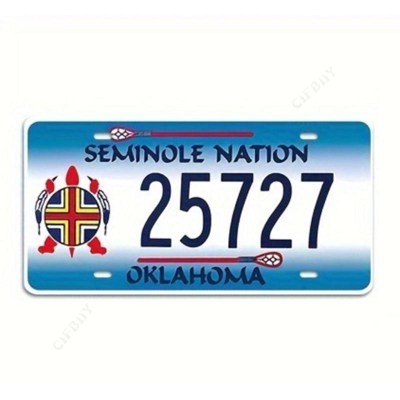 USA Souvenir License Plate, Metal Car Wall Decor 15x30cm