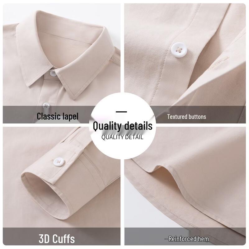 VANCL Men's Pure Cotton Long Sleeve Loose Casual Shirt