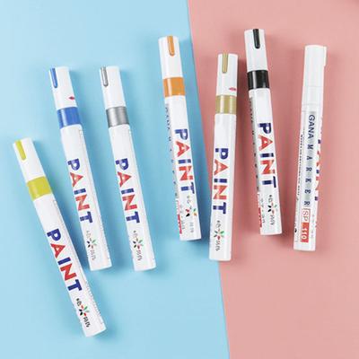 Car Paint Pen Smooth Writing Waterproof High Color Saturation Strong Coverage Unfading Touch Up Paint Rich Colors Optional Car