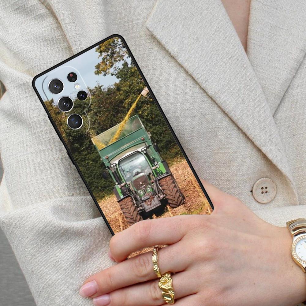 Red Tractors Car Cell Phone Case for Samsung Galaxy S26 Ultra S25 S24 S23 S22 S21 S20 Note10 Cover