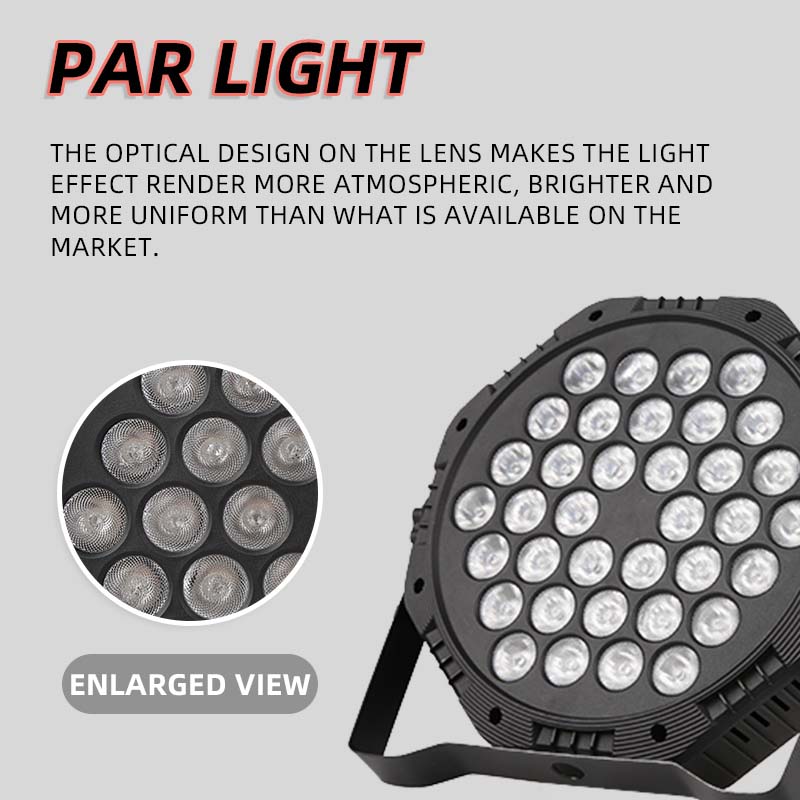 LED DJ Stage Lights Colorful Laser Disco Lamps Remote Control Projector Lamp RBG Commercial Party Lighting for Bar Club Birthday