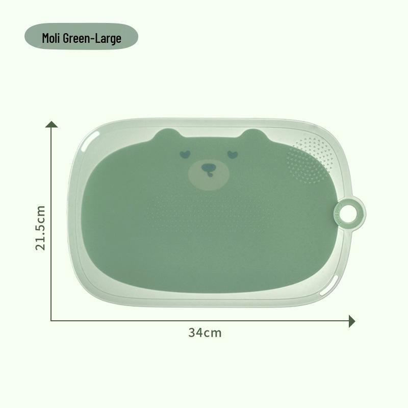 Cartoon Antibacterial Anti-Mildew Plastic Cutting Board for Kitchens and Baby Food Preparation