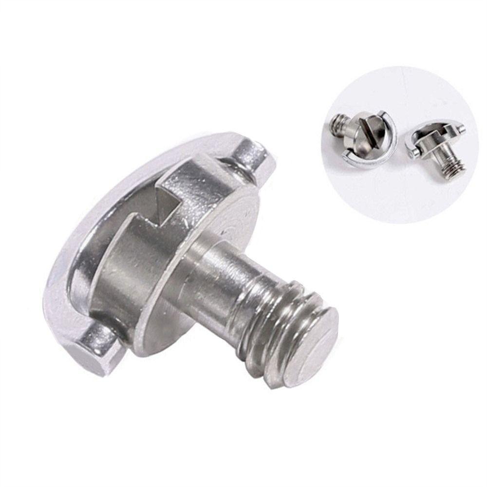 Adapter Screw Adapter Quick Release Silver Tripod Screw Camera Screw D-Ring Screw 1/4 Inch Screw