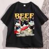 Beef Dispatch Game Tshirt Funny Dog Print T Shirt Unisex Women Casual Coton Short Sleeve T Shirts Round Neck Tees Tops