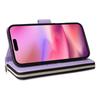 For iPhone 17 Case Zipper Wallet Rhombus PU Leather Crossbody Phone Cover