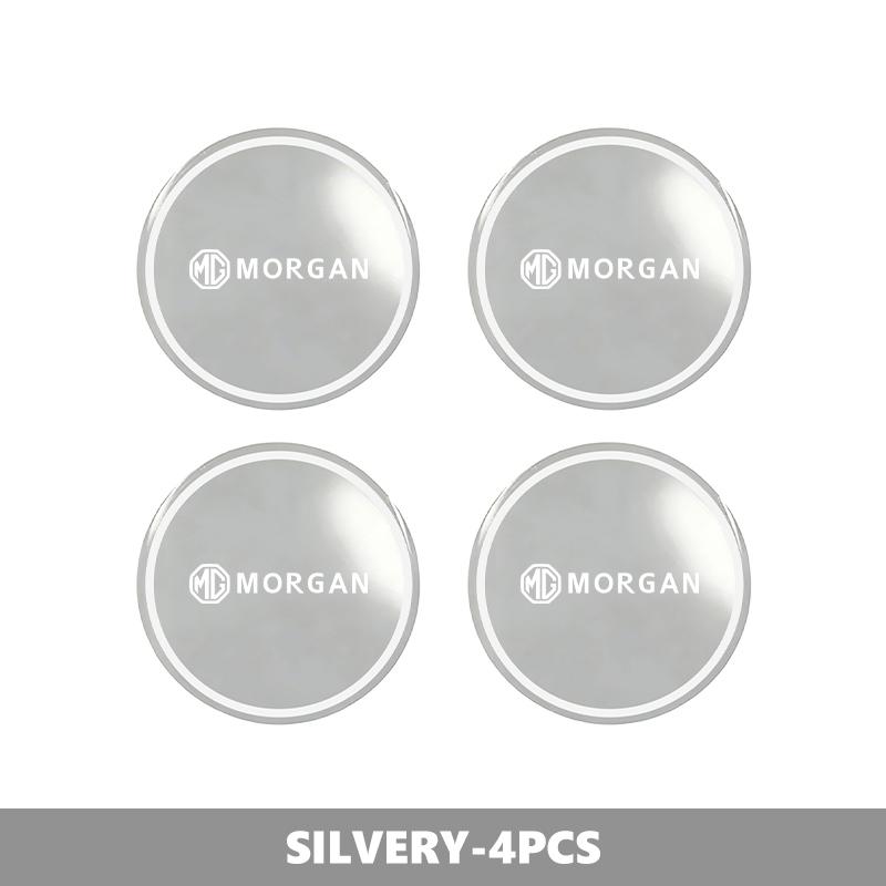 For MG 4PCS Car Wheel Hub Stickers Exterior Decoration Accessories Morgan Pilot GT 3 6 5 7 HS ZS ZX EHS Phev bso1
