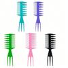 1pcs Men'S Retro Back Texture Comb, Pp Plastic Large Tooth Wide Tooth Oil Head Styling Special Hair Comb