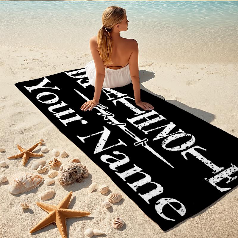 Custom 1Pc Anime Mashup Graphic Beach Towel Quick Dry Multiuse For Beach Pool Gym Yoga Home Travel Christmas Halloween Xmas Gift Q176