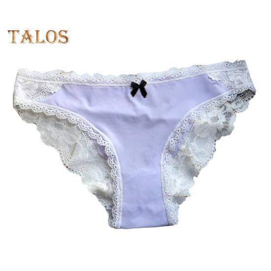 Damen-Unterwäsche aus Eisseide, sexy, niedrige Taille, Spitzenhöschen, nahtlos, unsichtbar, atmungsaktiv, Stretch-Unterhose