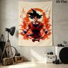 Son Goku Wall Tapestry Aesthetic Wall Hanging Printed Fabric Blanket Decorative Tapestries For Bedroom Living Room Home Decor