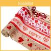 Premium Quality Red Heart Print Satin Ribbon Bow For Valentine's Day Gift Wrapping