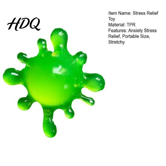 Durable Stress Reliever Mini Relief Squeeze Toy Decompression Clear Sensory Fidget Healing Anxiety Soft Stretchy Ball Pinch Anti-stress Hand