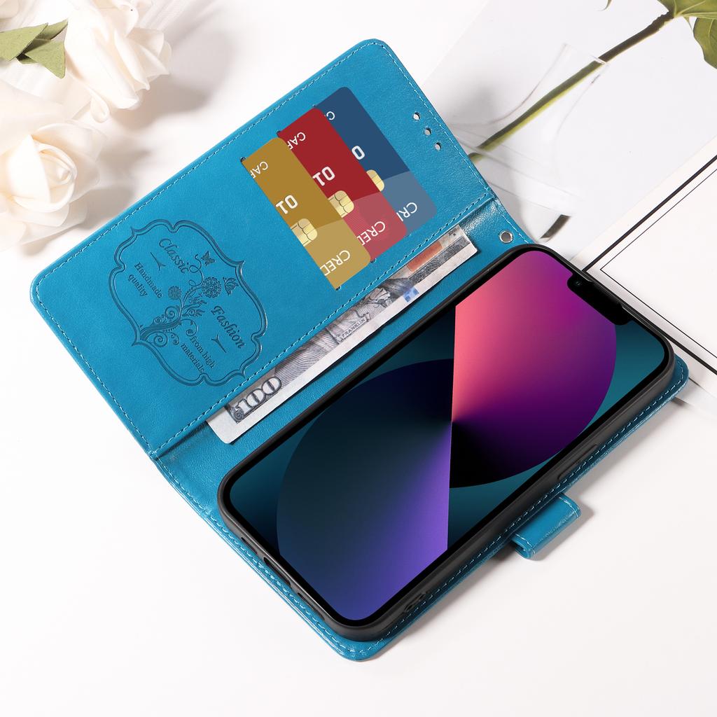 For TECNO Pova 7 Ultra 5G Leather Case Butterfly Floral Imprint Wallet Stand Cover