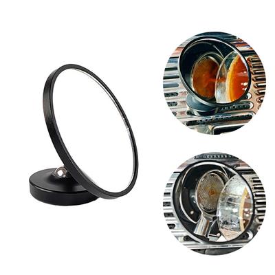 Lustro do Ekstrakcji Kawy 360° Regulowane Magnetyczne Lustro do Strzału Espresso Metalowy Materiał Odbłyśnik Do Bezdennego Portafiltra