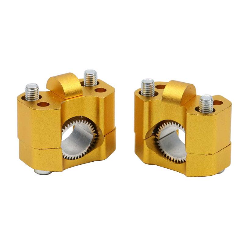 Motorcycle Handlebar Heightening Clamp Adapter CNC 22mm 28mm Riser For 7/8" 1-1/8 Pit Dirt Motorbike Bar Clamps Universal