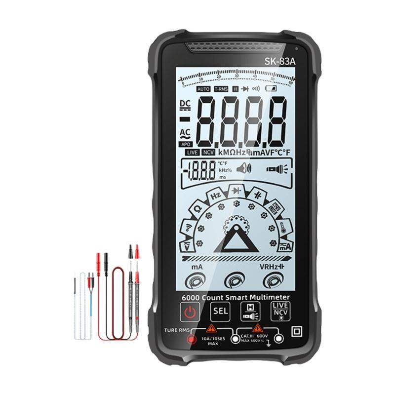 

Intelligent Digital Multimeter Touchscreens High Precisions Digital Multimeter Simple for Accurate Voltages & Current Testing