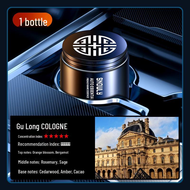 Luxury Cross-border Car Air Freshener: Long-lasting Solid Perfume Ornament with Light Fragrance for Men and Women.