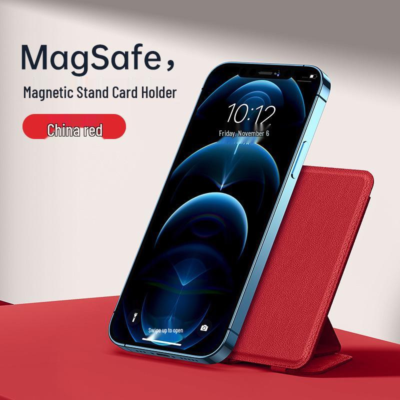 MagSafe Leather Magnetic Card Holder Clip for iPhone 13/14/15/16/17