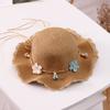 Summer Children'S Sun Hat Straw Hat Girls Large Brim Sun Hat Parent-Child Beach Hat Female Hat