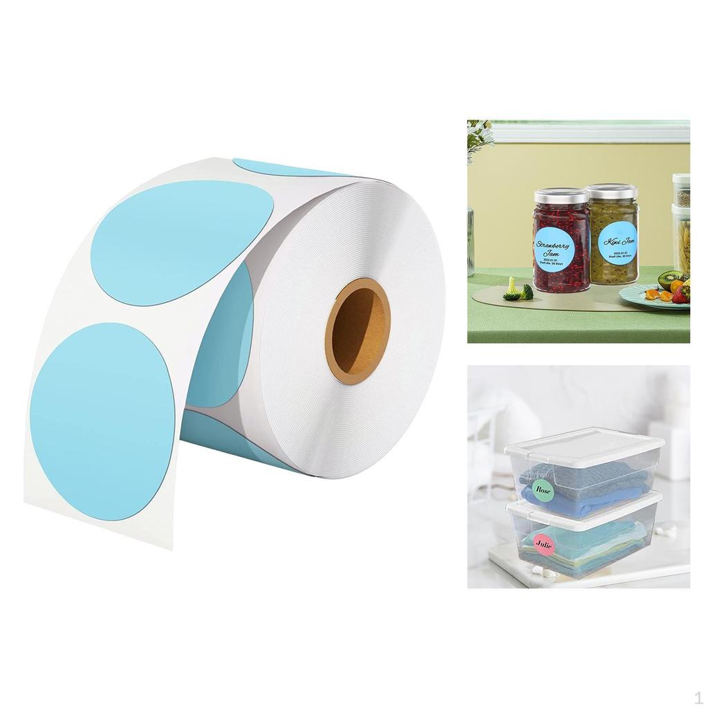 Colorful Round Sticker Labels for Office And Kitchen Organization