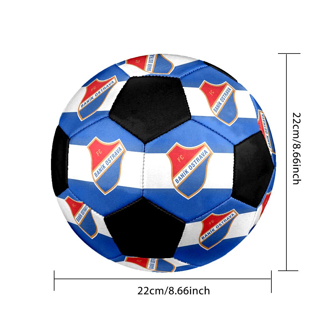 SIZE 5 FC Baník Ostrava Soccer Ball Colorful All Ages Machine Stitched PVC Competition Ready Durable High-Bounce