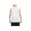 Nike Logo Buchstaben Print Rundhals Trainings Schnelltrocknendes Tanktop Herren Tops Weiß FJ2449-100