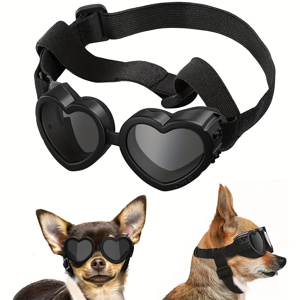 Pet Sunglasses Suitable for Small Dogs and Cats. Waterproof and Caring Glasses with Adjustable Straps for Outdoor Travel