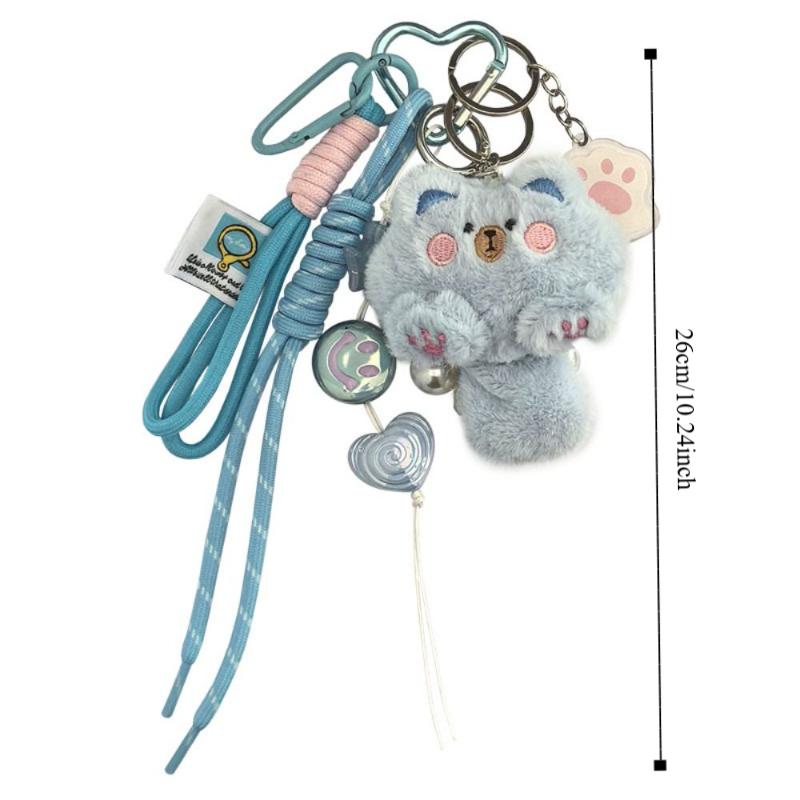 Ornaments Cat Plush Keychain Bag Hanging Cat Mobile Phone Chain Holiday Gift