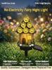 Solar Resin Garden Stake Lights Mushroom House Shaped Outdoor Waterproof Landscape Decorative Lawn Lamps for Yard Pathway