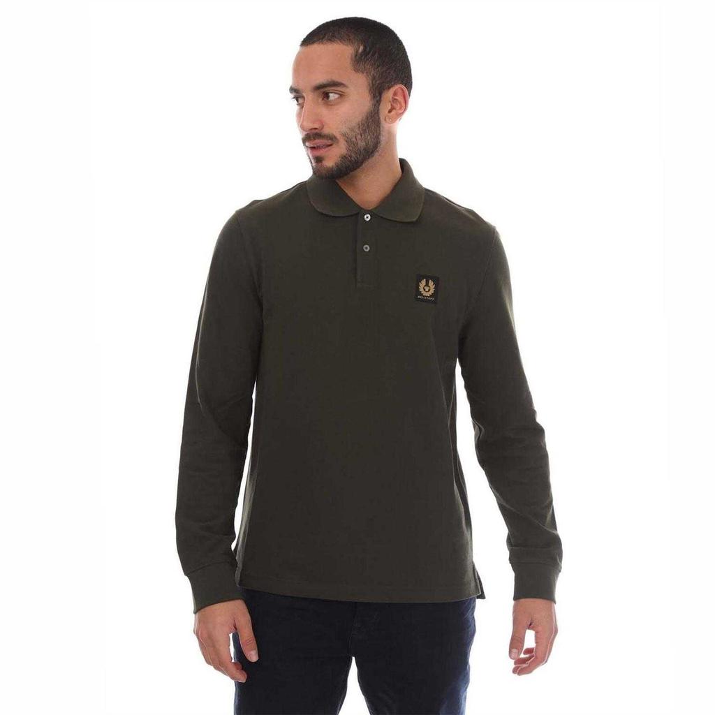 Belstaff Mens Long-Sleeved Polo Shirt
