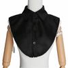 Cotton Material False Collar Square Stand Round Neck Detachable Collar Comfortable Fit Solid Color Half Collar Versatile Use
